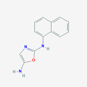 molecular formula C13H11N3O B034739 1-Naphthylamine, N-(5-amino-2-oxazolyl)- CAS No. 102280-40-0