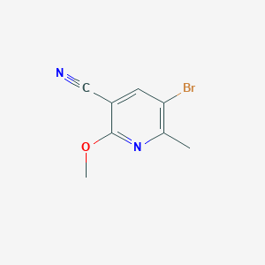molecular formula C8H7BrN2O B347483 5-Bromo-2-methoxy-6-methylpyridine-3-carbonitrile CAS No. 88818-88-6