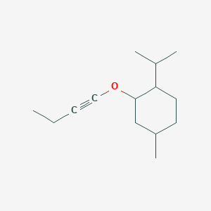 molecular formula C14H24O B034750 2-[(But-1-yn-1-yl)oxy]-4-methyl-1-(propan-2-yl)cyclohexane CAS No. 108266-28-0