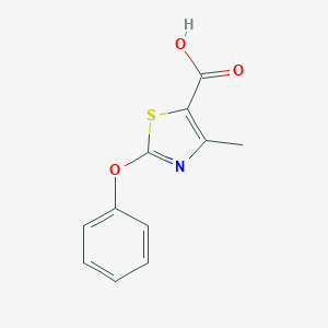 molecular formula C11H9NO3S B347505 4-Methyl-2-phenoxy-1,3-thiazole-5-carboxylic acid CAS No. 56355-63-6