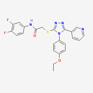 molecular formula C23H19F2N5O2S B3475405 N-(3,4-difluorophenyl)-2-{[4-(4-ethoxyphenyl)-5-(pyridin-3-yl)-4H-1,2,4-triazol-3-yl]sulfanyl}acetamide CAS No. 477330-08-8