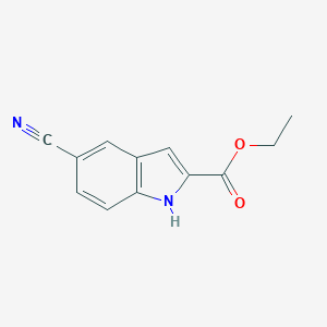 molecular formula C12H10N2O2 B034755 Ethyl 5-cyanoindole-2-carboxylate CAS No. 105191-13-7