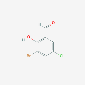 molecular formula C7H4BrClO2 B034756 3-Bromo-5-chloro-2-hydroxybenzaldehyde CAS No. 19652-32-5