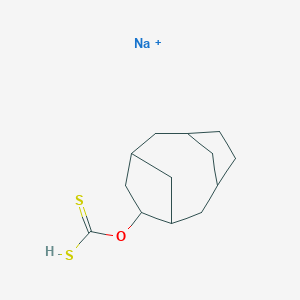 molecular formula C13H20NaOS2+ B034757 Cyclodecyl xanthogenate CAS No. 110383-42-1