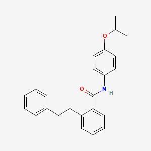 molecular formula C24H25NO2 B3475785 2-(2-phenylethyl)-N-(4-propan-2-yloxyphenyl)benzamide 