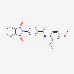 molecular formula C23H18N2O5 B3475831 N-(2,4-dimethoxyphenyl)-4-(1,3-dioxoisoindol-2-yl)benzamide 
