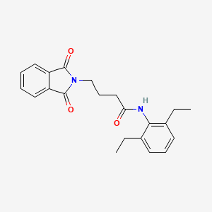 molecular formula C22H24N2O3 B3476011 N-(2,6-diethylphenyl)-4-(1,3-dioxoisoindol-2-yl)butanamide 