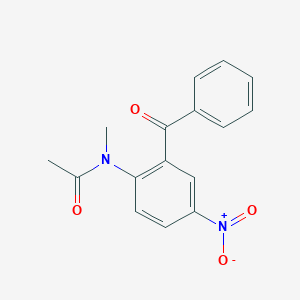 molecular formula C16H14N2O4 B034764 N-(2-Benzoyl-4-nitrophenyl)-N-methylacetamide CAS No. 103697-03-6