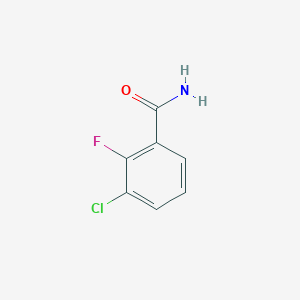 molecular formula C7H5ClFNO B034766 3-Chloro-2-fluorobenzamide CAS No. 104326-94-5