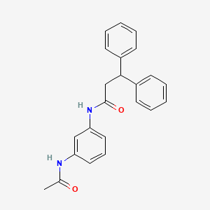 molecular formula C23H22N2O2 B3476994 N-[3-(acetylamino)phenyl]-3,3-diphenylpropanamide 