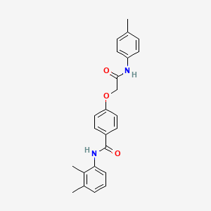 molecular formula C24H24N2O3 B3477156 N-(2,3-dimethylphenyl)-4-[2-(4-methylanilino)-2-oxoethoxy]benzamide 