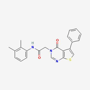 molecular formula C22H19N3O2S B3477586 N-(2,3-dimethylphenyl)-2-(4-oxo-5-phenylthieno[2,3-d]pyrimidin-3-yl)acetamide 