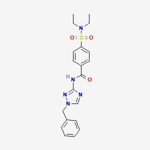 molecular formula C20H23N5O3S B3478116 N-(1-benzyl-1H-1,2,4-triazol-3-yl)-4-[(diethylamino)sulfonyl]benzamide 