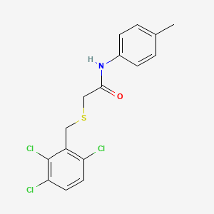 molecular formula C16H14Cl3NOS B3478402 N-(4-methylphenyl)-2-[(2,3,6-trichlorobenzyl)thio]acetamide 