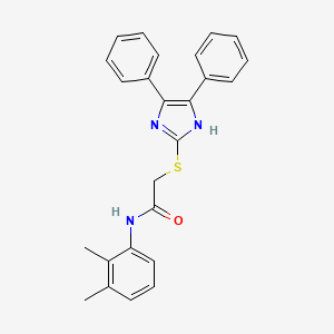 molecular formula C25H23N3OS B3478669 N-(2,3-dimethylphenyl)-2-[(4,5-diphenyl-1H-imidazol-2-yl)sulfanyl]acetamide 