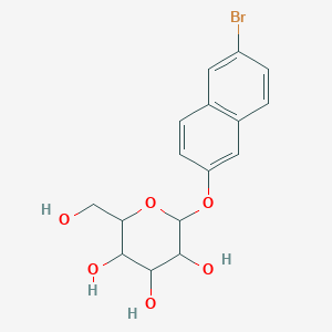 molecular formula C16H17BrO6 B3478802 6-Bromo-2-naphthalenyl-b-D-mannopyranoside 