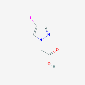molecular formula C5H5IN2O2 B347901 (4-iodo-1H-pyrazol-1-yl)acetic acid CAS No. 6752-13-2