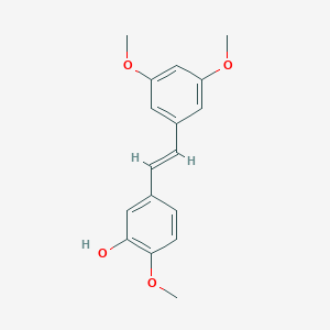molecular formula C17H18O4 B034791 (E)-3'-Hydroxy-3,5,4'-trimethoxystilbene CAS No. 108957-73-9