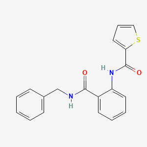 molecular formula C19H16N2O2S B3479370 N-[2-(benzylcarbamoyl)phenyl]thiophene-2-carboxamide 