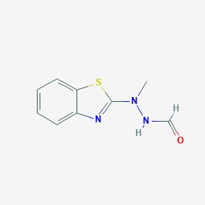 molecular formula C9H9N3OS B034794 N-[1,3-Benzothiazol-2-yl(methyl)amino]formamide CAS No. 100220-28-8