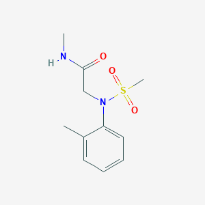 molecular formula C11H16N2O3S B3479454 N~1~-methyl-N~2~-(2-methylphenyl)-N~2~-(methylsulfonyl)glycinamide 