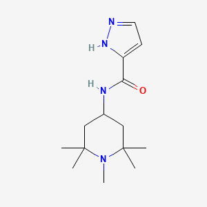 molecular formula C14H24N4O B3479696 N-(1,2,2,6,6-PENTAMETHYL-4-PIPERIDINYL)-1H-PYRAZOLE-3-CARBOXAMIDE 