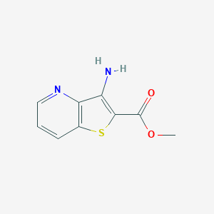 molecular formula C9H8N2O2S B034799 Methyl 3-aminothieno[3,2-b]pyridine-2-carboxylate CAS No. 111042-90-1