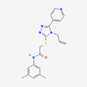 molecular formula C20H21N5OS B3479966 N-(3,5-dimethylphenyl)-2-{[4-(prop-2-en-1-yl)-5-(pyridin-4-yl)-4H-1,2,4-triazol-3-yl]sulfanyl}acetamide 