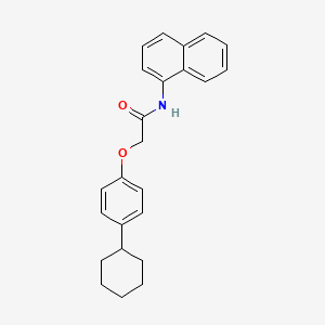 molecular formula C24H25NO2 B3480163 2-(4-cyclohexylphenoxy)-N-(naphthalen-1-yl)acetamide 