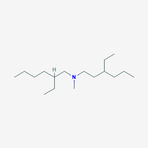 molecular formula C17H37N B034802 Amines, bis(C8-20-branched and linear alkyl)methyl CAS No. 108215-84-5