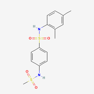 molecular formula C15H18N2O4S2 B3480425 N-(2,4-dimethylphenyl)-4-(methanesulfonamido)benzenesulfonamide 