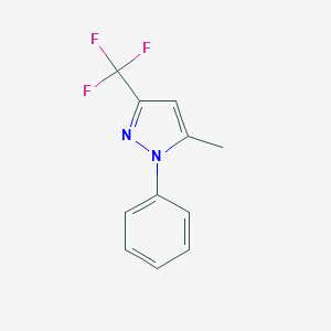 molecular formula C11H9F3N2 B034807 5-Methyl-1-phenyl-3-(trifluoromethyl)pyrazole CAS No. 111079-04-0