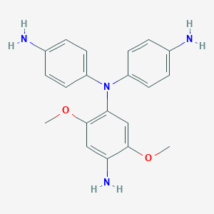 molecular formula C20H22N4O2 B034808 N~1~,N~1~-Bis(4-aminophenyl)-2,5-dimethoxybenzene-1,4-diamine CAS No. 106790-29-8
