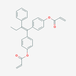 molecular formula C28H24O4 B034812 1,1-Bis(4-acryloyloxyphenyl)-2-phenylbut-1-ene CAS No. 110008-64-5