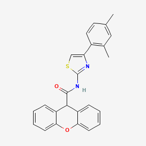 molecular formula C25H20N2O2S B3481382 N~9~-[4-(2,4-DIMETHYLPHENYL)-1,3-THIAZOL-2-YL]-9H-XANTHENE-9-CARBOXAMIDE 