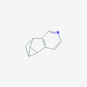 molecular formula C10H9N B034814 4b,5,5a,6-Tetrahydro-5,6-methanocyclopropa[3,4]cyclopenta[1,2-c]pyridine CAS No. 100190-87-2