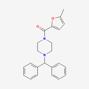 molecular formula C23H24N2O2 B3481796 (4-BENZHYDRYLPIPERAZINO)(5-METHYL-2-FURYL)METHANONE 