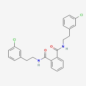 molecular formula C24H22Cl2N2O2 B3481915 N1N2-BIS[2-(3-CHLOROPHENYL)ETHYL]BENZENE-12-DICARBOXAMIDE 