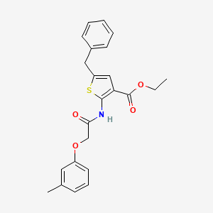 molecular formula C23H23NO4S B3482450 ethyl 5-benzyl-2-{[(3-methylphenoxy)acetyl]amino}-3-thiophenecarboxylate 