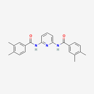 molecular formula C23H23N3O2 B3482458 N-[6-[(3,4-dimethylbenzoyl)amino]pyridin-2-yl]-3,4-dimethylbenzamide 