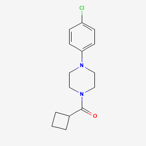 molecular formula C15H19ClN2O B3482876 [4-(4-CHLOROPHENYL)PIPERAZINO](CYCLOBUTYL)METHANONE 