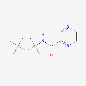 molecular formula C13H21N3O B3482893 N-(2,4,4-trimethylpentan-2-yl)pyrazine-2-carboxamide CAS No. 492429-51-3