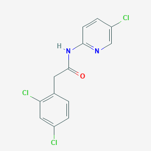 molecular formula C13H9Cl3N2O B3482972 N-(5-chloropyridin-2-yl)-2-(2,4-dichlorophenyl)acetamide 