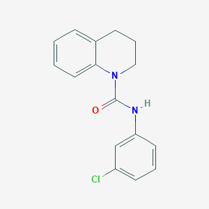 molecular formula C16H15ClN2O B3483194 N-(3-chlorophenyl)-3,4-dihydro-2H-quinoline-1-carboxamide CAS No. 549489-80-7