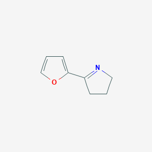molecular formula C8H9NO B034833 5-(furan-2-yl)-3,4-dihydro-2H-pyrrole CAS No. 104704-31-6