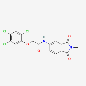 molecular formula C17H11Cl3N2O4 B3483311 N-(2-methyl-1,3-dioxoisoindol-5-yl)-2-(2,4,5-trichlorophenoxy)acetamide 