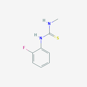 molecular formula C8H9FN2S B3483330 1-(2-Fluorophenyl)-3-methylthiourea 