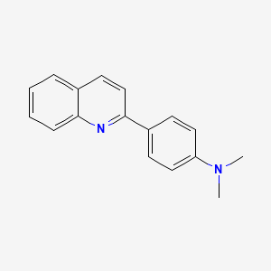 molecular formula C17H16N2 B3483344 2-(p-Dimethylaminophenyl)quinoline CAS No. 16032-41-0