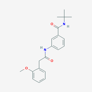 molecular formula C20H24N2O3 B3483675 N-TERT-BUTYL-3-[2-(2-METHOXYPHENYL)ACETAMIDO]BENZAMIDE 