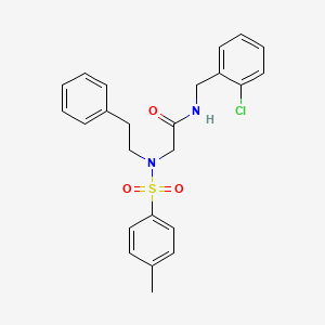 molecular formula C24H25ClN2O3S B3483936 N-(2-chlorobenzyl)-N~2~-[(4-methylphenyl)sulfonyl]-N~2~-(2-phenylethyl)glycinamide 